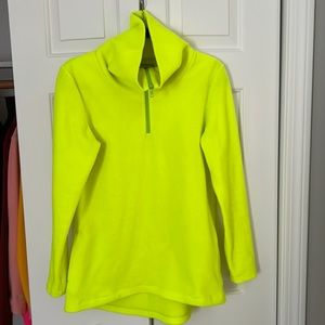 Dudley Stephens Vello Fleece Prospect pullover Size S, Neon Yellow
